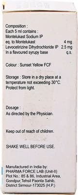 Monticope Bottle Of 60ml Suspension