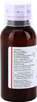 Monticope Bottle Of 60ml Suspension