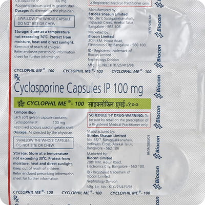 Cyclophil Me 100mg Strip Of 5 Capsules