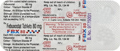 Fbx 80mg Strip Of 10 Tablets