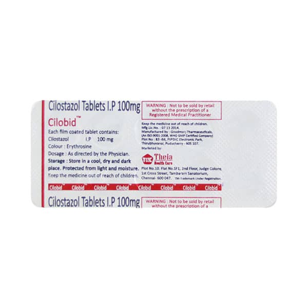 Cilobid 100Mg Strip Of 10 Tablets
