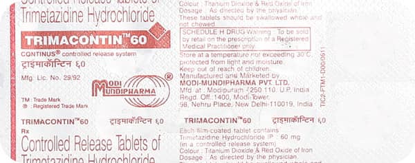 Trimacontin 60Mg Strip Of 10 Tablets