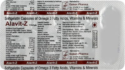 Alavit Z Strip Of 10 Capsules