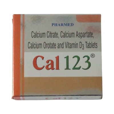 Cal 123 Strip Of 15 Tablets
