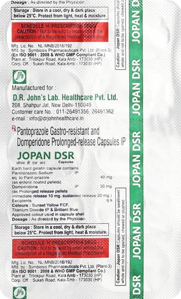Jopan Dsr Strip Of 10 Capsules