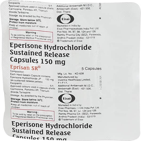 Eprisan Sr Strip Of 5 Capsules