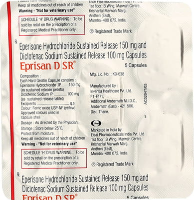 Eprisan D Sr Strip Of 5 Capsules