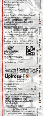 Lipirose F 5mg Strip Of 10 Tablets