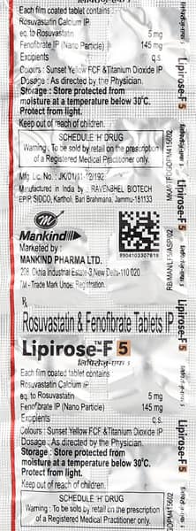 Lipirose F 5mg Strip Of 10 Tablets