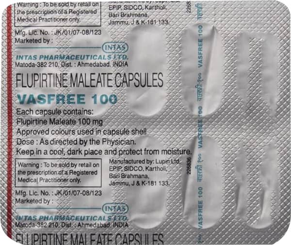 Vasfree 100mg Strip Of 10 Capsules