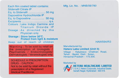 Dasutra X 30mg Strip Of 4 Tablets