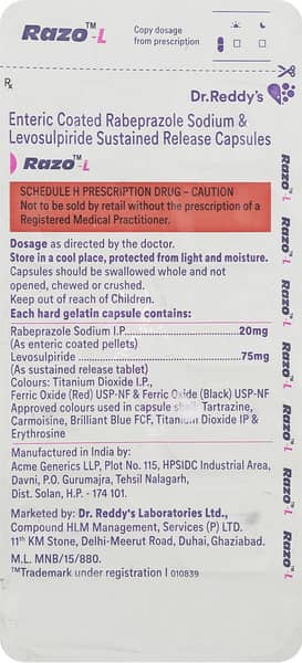 Razo L Strip Of 10 Capsules