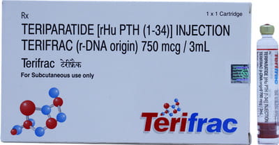 Terifrac 750mcg Cartridge Of 3ml Solution For Injection