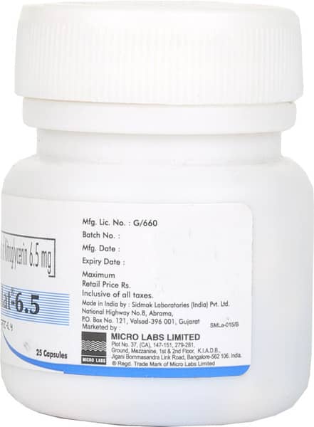 Angiplat 6.5mg Bottle Of 25 Capsules