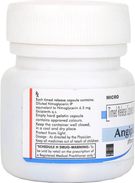 Angiplat 6.5mg Bottle Of 25 Capsules