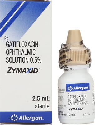 Zymaxid 0.5% Bottle Of 2.5ml Eye Drops
