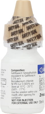 Zymaxid 0.5% Bottle Of 2.5ml Eye Drops