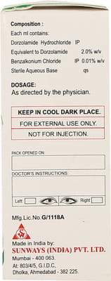 Dorsun Bottle Of 5ml Eye Drops