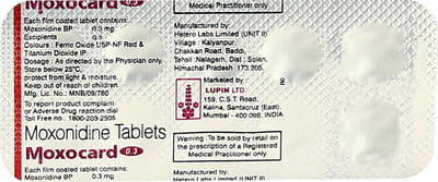 Moxocard 0.3mg Strip Of 10 Tablets