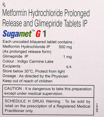 Sugamet G 1mg Strip Of 10 Tablets