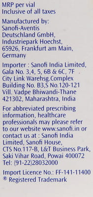 Apidra 100iu Vial Of 10ml Solution For Injection