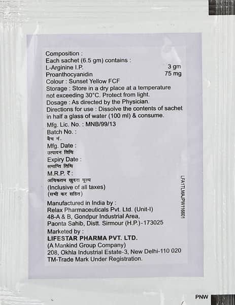 Argipreg Sachet 6.5g Granules | Sugar Free