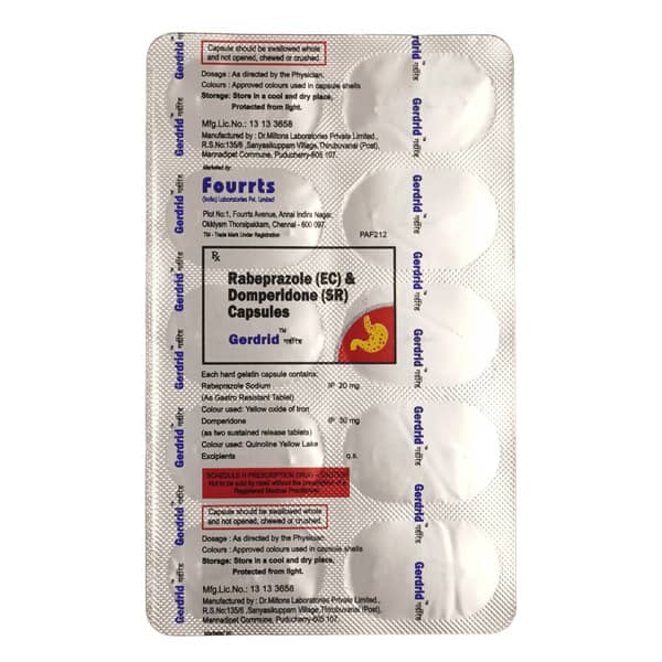 Gerdrid Strip Of 10 Capsules