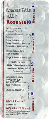 Rozuxia 10mg Strip Of 10 Tablets