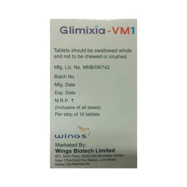 Glimixia Vm1 Strip Of 10 Tablets