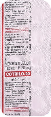 Cotrilo 20mg Strip Of 10 Tablets