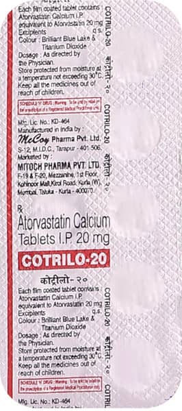 Cotrilo 20mg Strip Of 10 Tablets