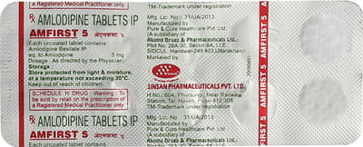 Amfirst 5mg Strip Of 10 Tablets