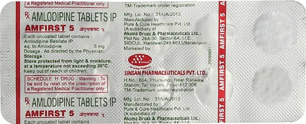 Amfirst 5mg Strip Of 10 Tablets