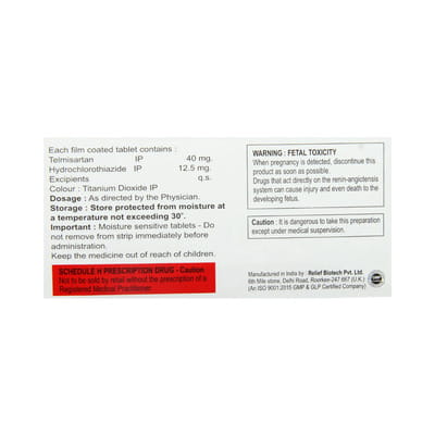 Telfirst H 40mg Strip Of 10 Tablets