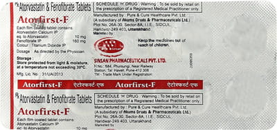 Atorfirst F Strip Of 10 Tablets