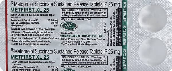 Metfirst Xl 25Mg Strip Of 10 Tablets