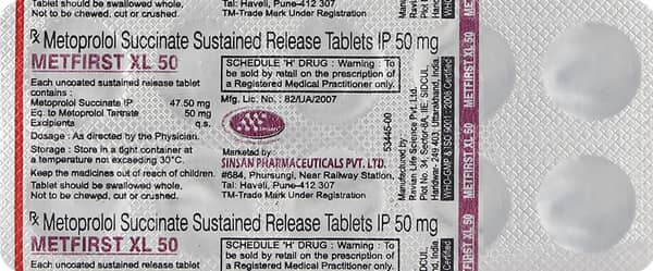 Metfirst Xl 50mg Strip Of 10 Tablets