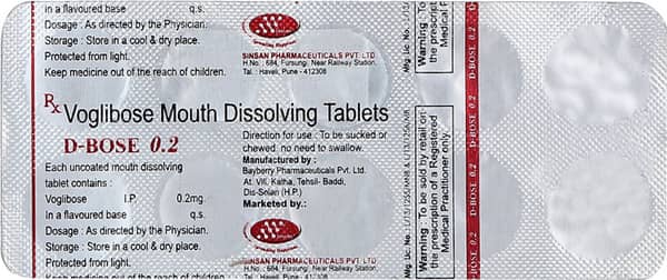 D Bose 0.2Mg Strip Of 10 Tablets