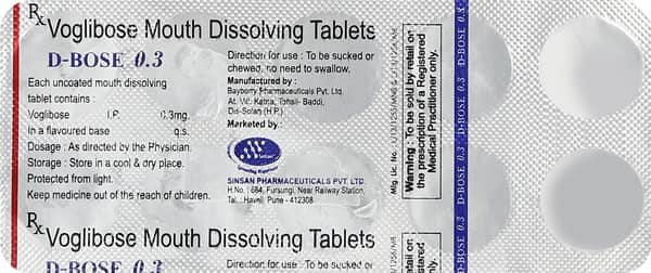 D Bose 0.3mg Strip Of 10 Tablets
