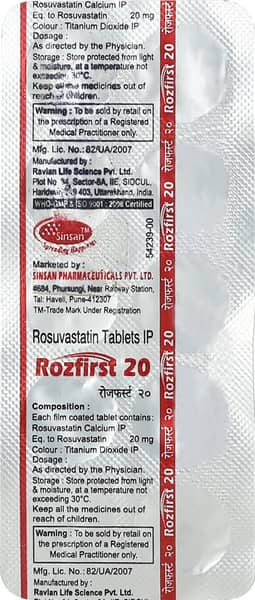 Rozfirst 20mg Tablet