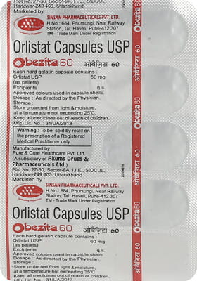 Obezita 60mg Strip Of 10 Capsules