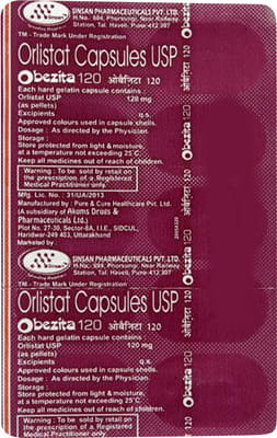 Obezita 120mg Strip Of 10 Capsules