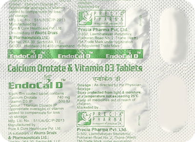 Endocal D Strip Of 10 Tablets
