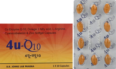 4u Q10 Strip Of 10 Softgel Capsules