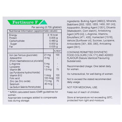 Fertisure F Strip Of 10 Tablets