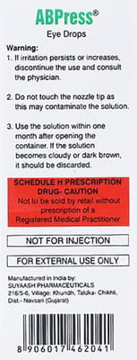 Abpress Bottle Of 5ml Eye Drops