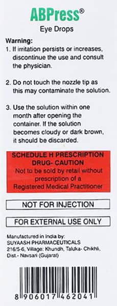 Abpress Bottle Of 5ml Eye Drops