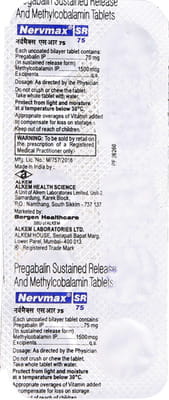 Nervmax Sr 75mg Strip Of 10 Tablets