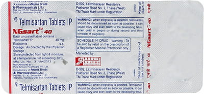 Ngsart 40mg Strip Of 10 Tablets