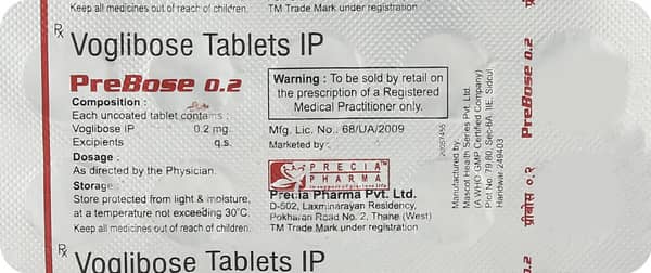 Prebose 0.2mg Tablet